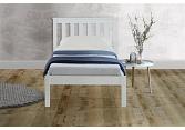 3ft Single Denby White Wood Painted Shaker Style Bed Frame 3